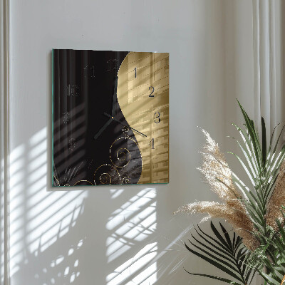 Glas vægur Abstrakt kunst