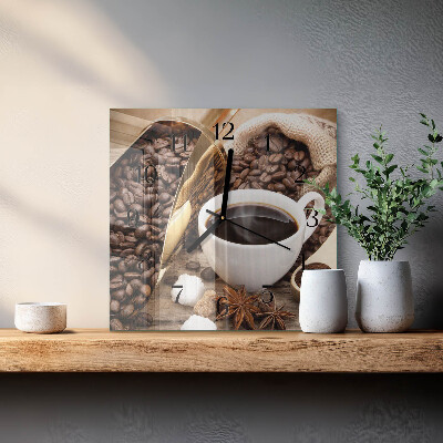 Glas vægur Kaffe