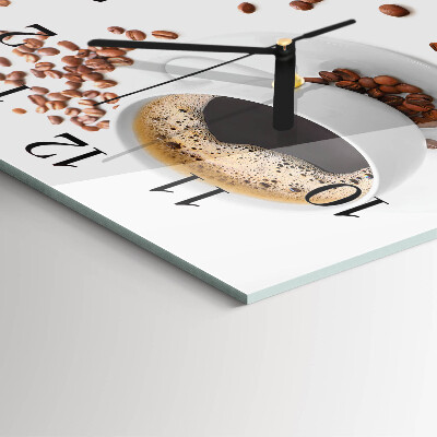 Glas vægur Kaffe