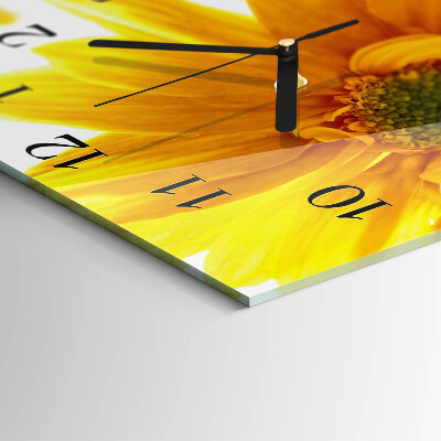 Glas vægur Blomst