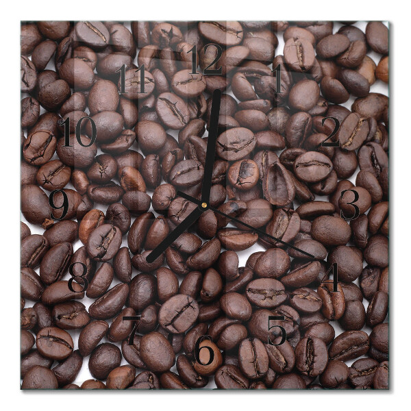 Glas vægur Kaffebønner