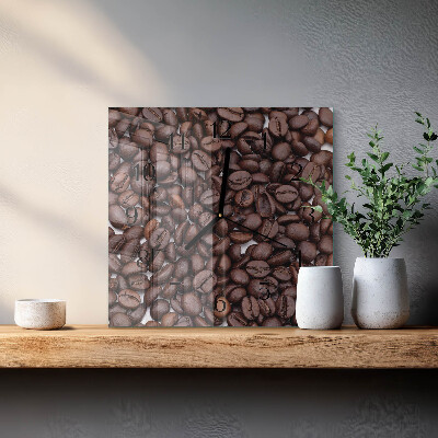 Glas vægur Kaffebønner