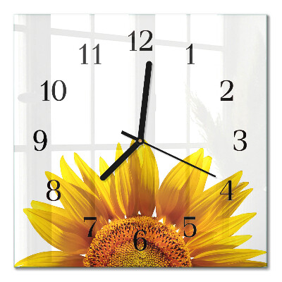Glas vægur Blomst