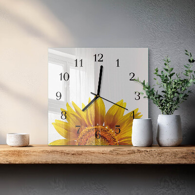 Glas vægur Blomst