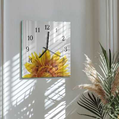 Glas vægur Blomst