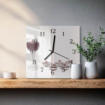 Glas vægur Et glas vin