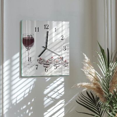 Glas vægur Et glas vin