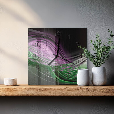 Glas vægur Abstrakt kunst