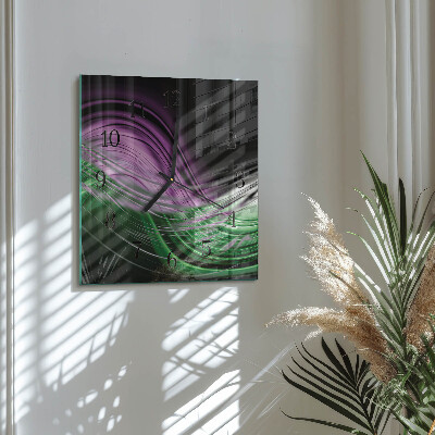 Glas vægur Abstrakt kunst
