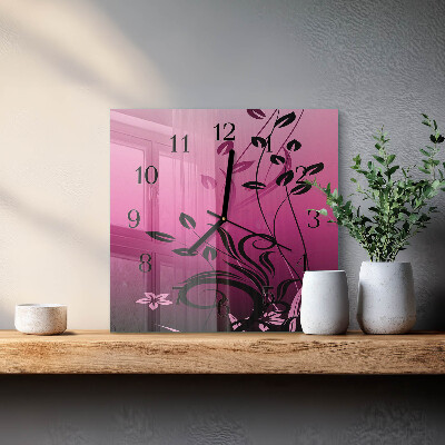 Glas vægur Floristisk kunst