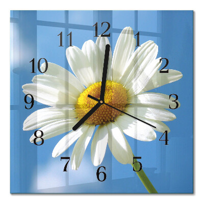 Glas vægur Blomst