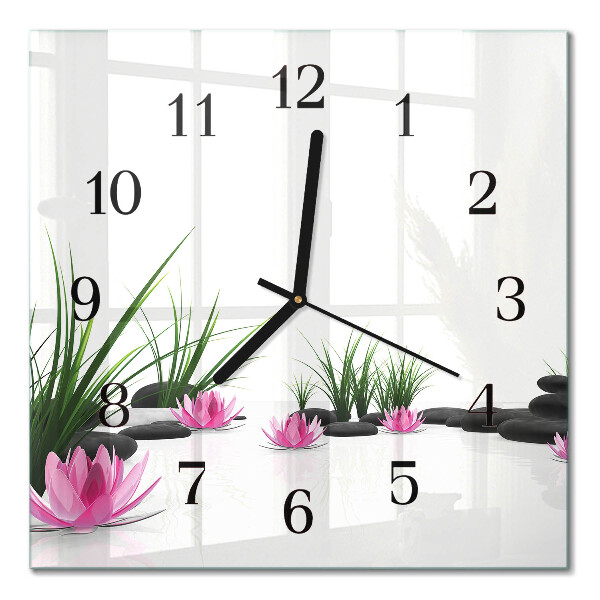Glas vægur Lotusblomst