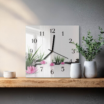 Glas vægur Lotusblomst