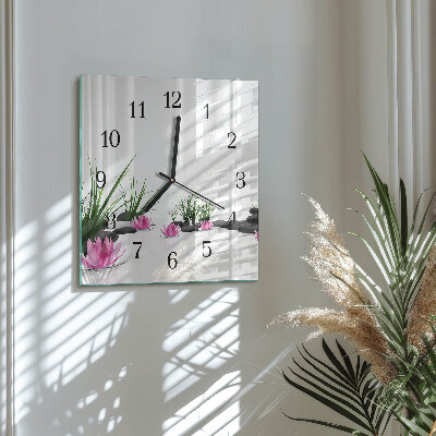 Glas vægur Lotusblomst