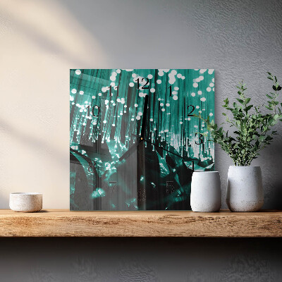 Glas vægur Fiberoptisk