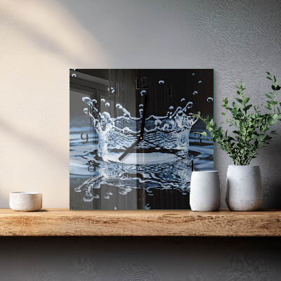 Glas vægur Vand