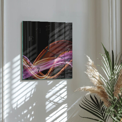 Glas vægur Abstrakt kunst