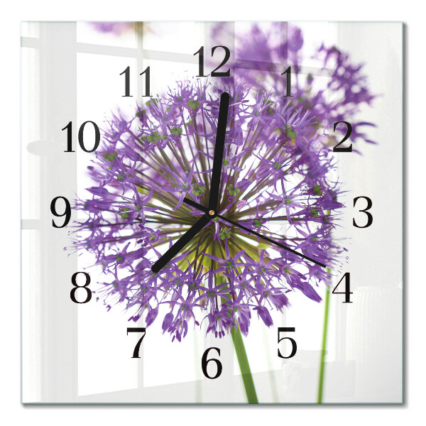 Glas vægur Blomst