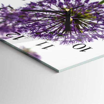 Glas vægur Blomst