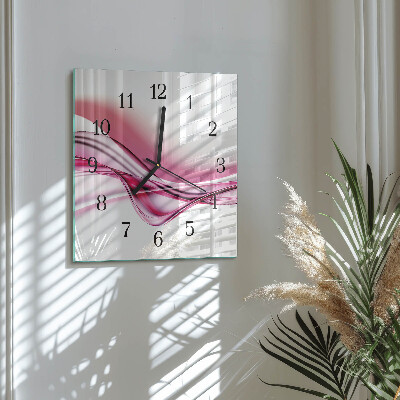 Glas vægur Abstrakt kunst