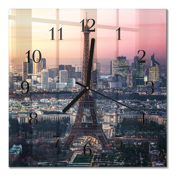 Glas vægur Eiffeltårnet i Paris