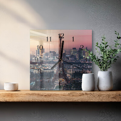 Glas vægur Eiffeltårnet i Paris
