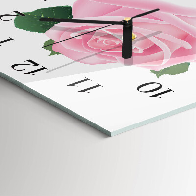 Glas vægur Rose