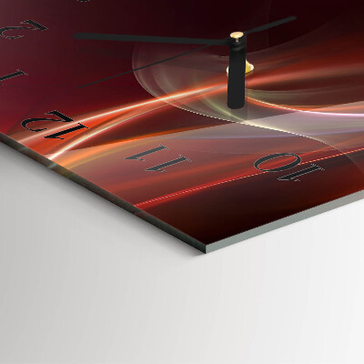 Glas vægur Abstrakte linjer