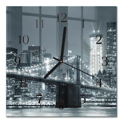 Glas vægur Horisontal bro