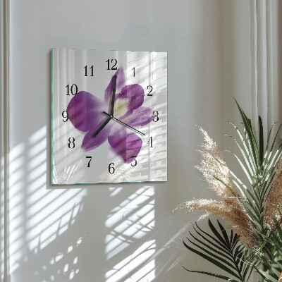 Glas vægur Orkidéblomst