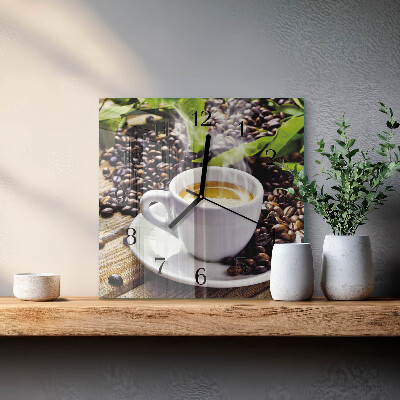 Glas vægur En kop kaffe