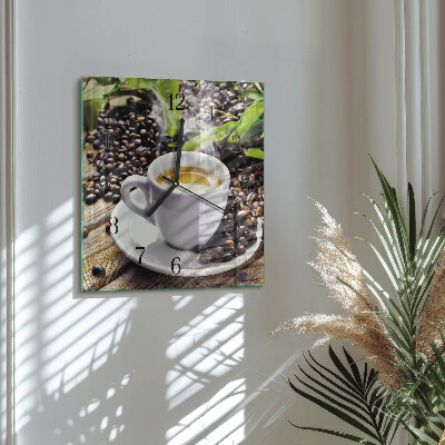 Glas vægur En kop kaffe