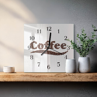 Glas vægur Kaffe 