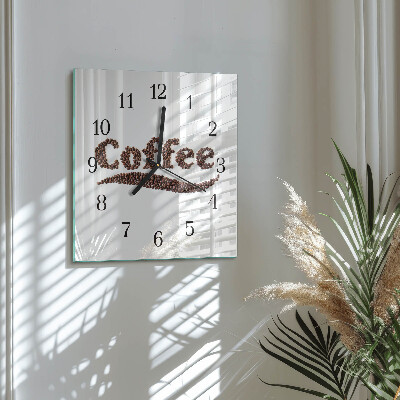 Glas vægur Kaffe 