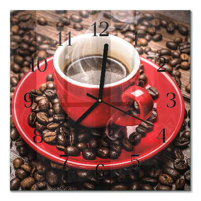 Glas vægur En kop kaffe
