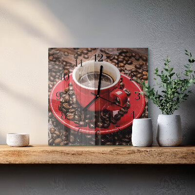 Glas vægur En kop kaffe