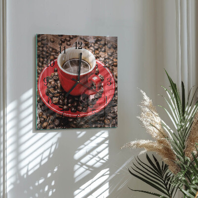 Glas vægur En kop kaffe