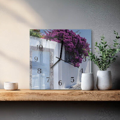 Glas vægur Hjemmeblomster