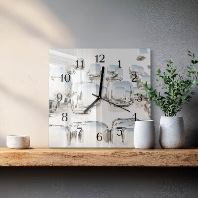 Glas vægur 3D-terning