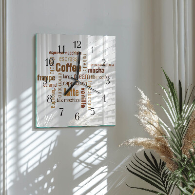 Glas vægur Kaffe