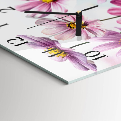 Glas vægur Blomster