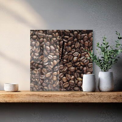 Glas vægur Kaffebønner