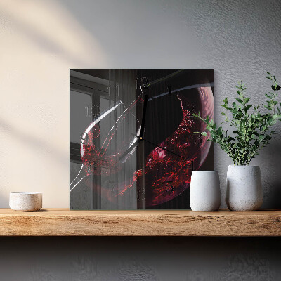 Glas vægur Vin