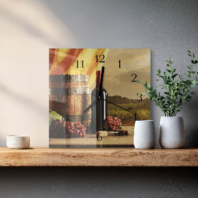 Glas vægur En tønde vin
