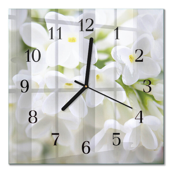 Glas vægur Blomster