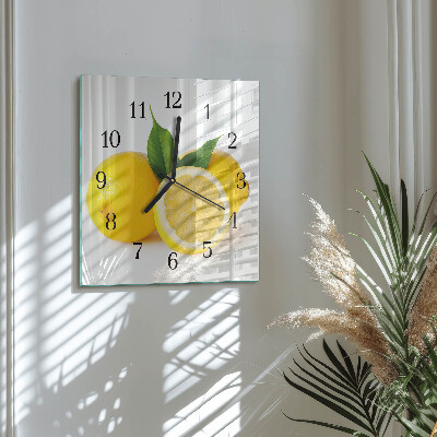 Glas vægur Citroner