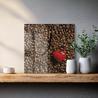 Glas vægur Kaffebønner