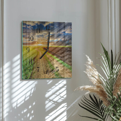 Glas vægur Felt