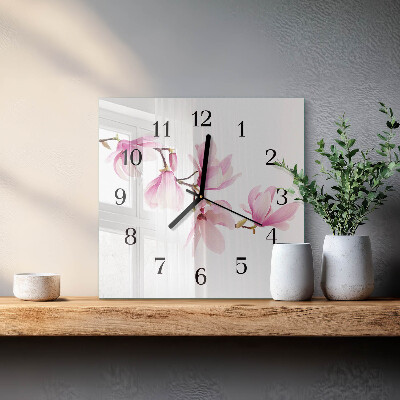 Glas vægur Magnolia