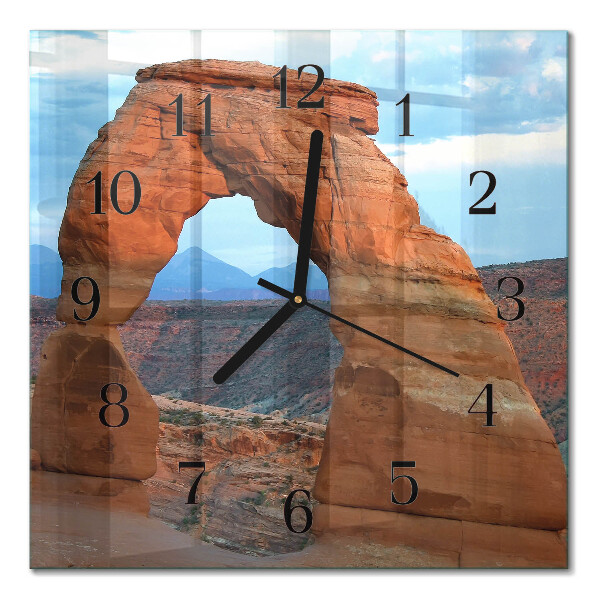 Firkantet glas vægur Grand Canyon
